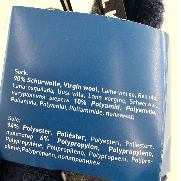 Falke Toddler Dark Blue Cosyshoe Slippers Size 8-9 - Picture 4 of 9